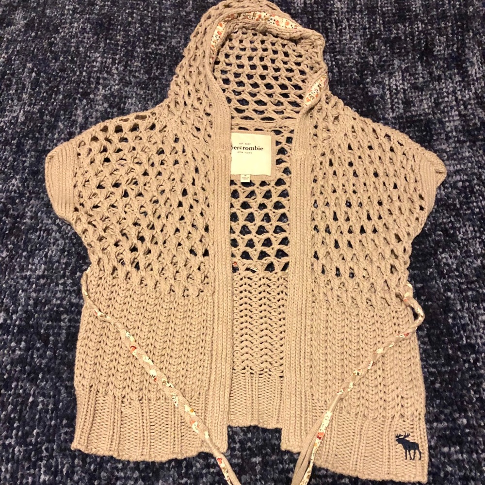 Abercrombie Crochet Mini Cardigan
